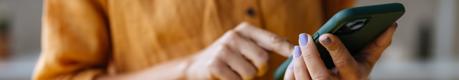 person using a smartphone